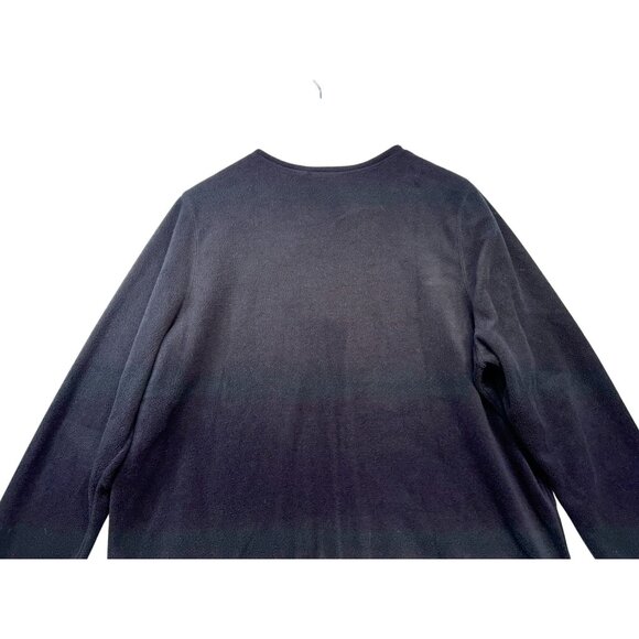 Croft & Barrow Womens Embroidered Cardinal Fleece Jacket 1X Black Red Floral - Picture 10 of 10